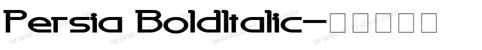 Persia BoldItalic字体转换